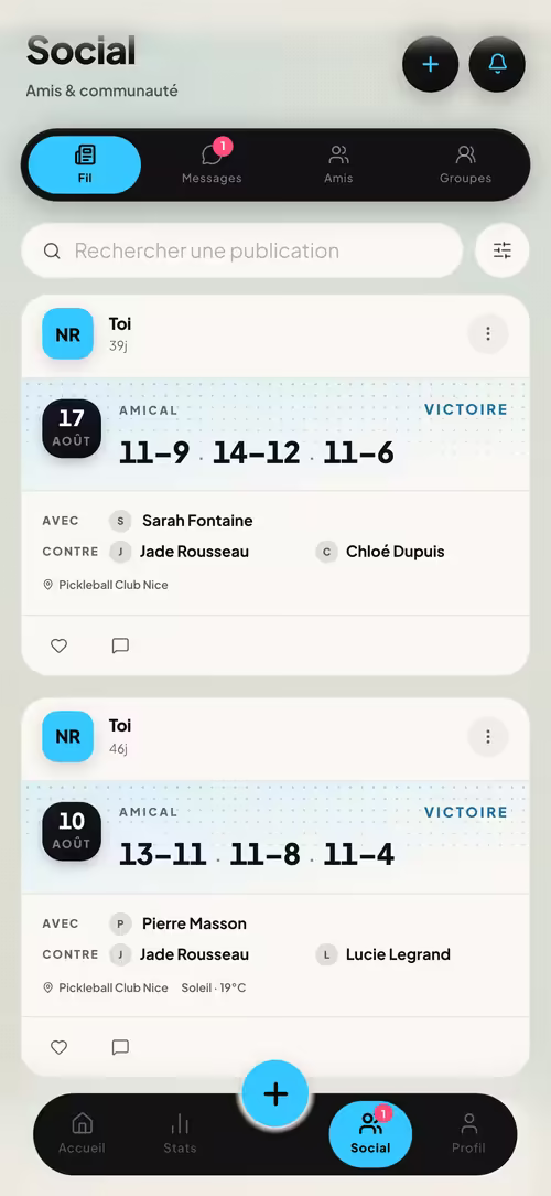 MyPickleAPP — Communauté